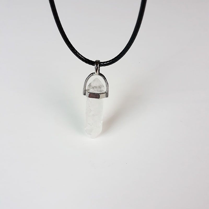 white crystal necklace